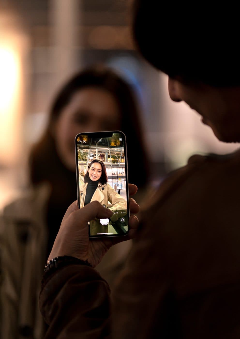 Couple capturing a memory together
